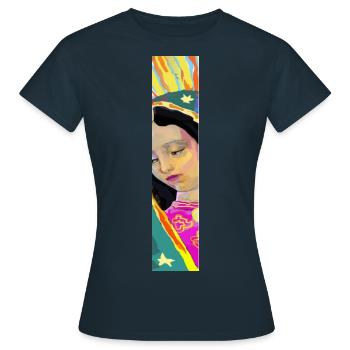 Colonne de Guadalupe - T-shirt Femme - marine - Devant - AI Model Female 172 dark (172cm)