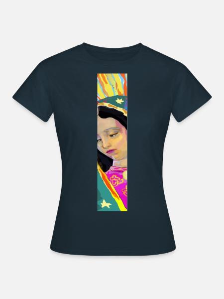 Guadalupe-Säule - Frauen T-Shirt - Navy