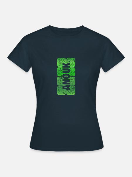 Vorname Anouk - Frauen T-Shirt - Navy