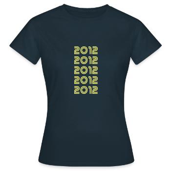 Style 2012 - Frauen T-Shirt - Navy - Vorne - AI Model Female 172 dark (172cm)