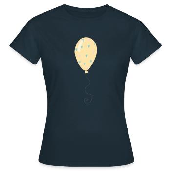 ballon - T-shirt Femme - marine - Devant - AI Model Female 172 dark (172cm)
