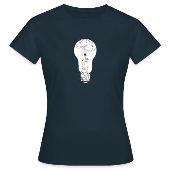 La lampe - T-shirt Femme - marine - Devant - AI Model Female 172 dark (172cm)