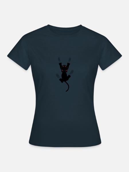 cat - Frauen T-Shirt - Navy