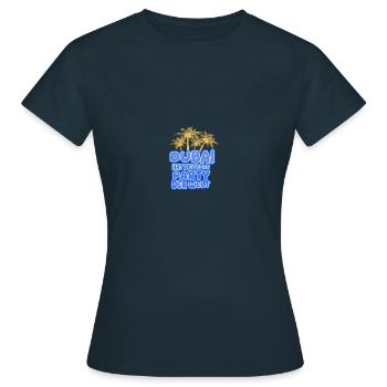Vacances Dubaï - T-shirt Femme - marine - Devant - AI Model Female 172 dark (172cm)
