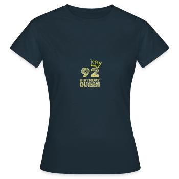 Age 92 - Women's T-Shirt - navy - Front - AI Model Female 172 dark (172cm)