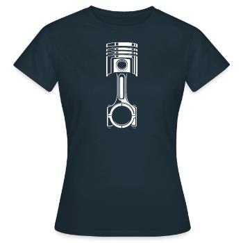 PISTON - Women's T-Shirt - navy - Front - AI Model Female 172 dark (172cm)