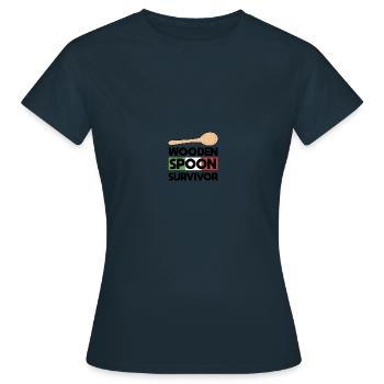 Wooden Spoon Survivor - Frauen T-Shirt - Navy - Vorne - AI Model Female 172 dark (172cm)