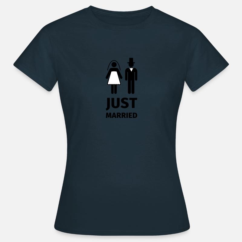 just married - Women's T-Shirt - navy