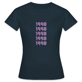 Style 1998 - Frauen T-Shirt - Navy - Vorne - AI Model Female 172 dark (172cm)