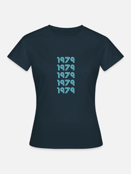 Jahreszahl 1979 - Frauen T-Shirt - Navy