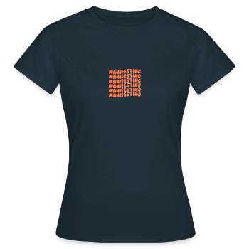 Manifestation de l’orange - T-shirt Femme - marine - Devant - AI Model Female 172 dark (172cm)
