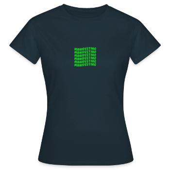 Manifester le vert - T-shirt Femme - marine - Devant - AI Model Female 172 dark (172cm)