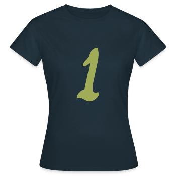 1 - T-shirt Femme - marine - Devant - AI Model Female 172 dark (172cm)