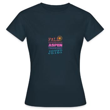Aspen comme prénom - T-shirt Femme - marine - Devant - AI Model Female 172 dark (172cm)