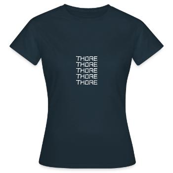 Jungeselle Thore - Frauen T-Shirt - Navy - Vorne - AI Model Female 172 dark (172cm)