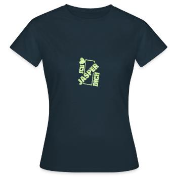 Jasper en couple - T-shirt Femme - marine - Devant - AI Model Female 172 dark (172cm)
