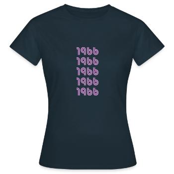 Style 1966 - Frauen T-Shirt - Navy - Vorne - AI Model Female 172 dark (172cm)