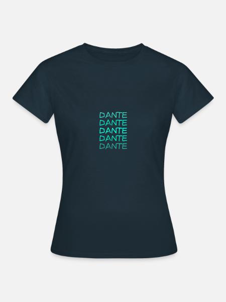 Vorname Dante - Frauen T-Shirt - Navy