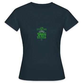 Livio - Frauen T-Shirt - Navy - Vorne - AI Model Female 172 dark (172cm)