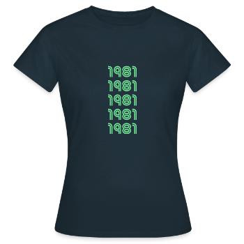 Style 1981 - Frauen T-Shirt - Navy - Vorne - AI Model Female 172 dark (172cm)