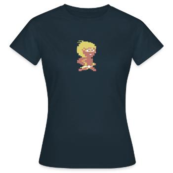 Wondy-Pix - T-shirt Femme - marine - Devant - AI Model Female 172 dark (172cm)