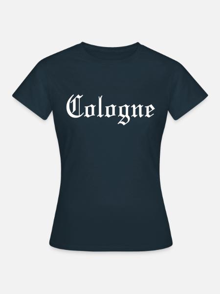 Cologne Köln Ultras Schriftzug Südkurve 1948 - Frauen T-Shirt - Navy