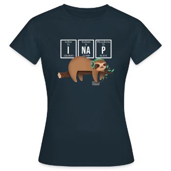 Science Chemistry Physics Biology Research - Women's T-Shirt - navy - Front - AI Model Female 172 dark (172cm)