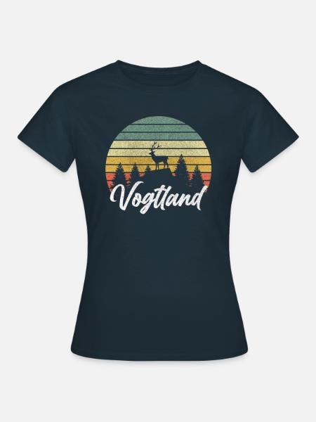 Vogtländer Geschenk Vogtland Heimat Urlaub - Frauen T-Shirt - Navy