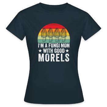 Mushroom Picker Mushroom Finder Gift Idea - Women's T-Shirt - navy - Front - AI Model Female 172 dark (172cm)