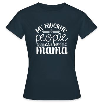 Best Mom Mothers Day Mum Birthday Mama Mother - Women's T-Shirt - navy - Front - AI Model Female 172 dark (172cm)