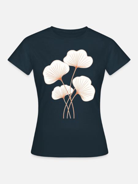 Ginkgo - Frauen T-Shirt - Navy