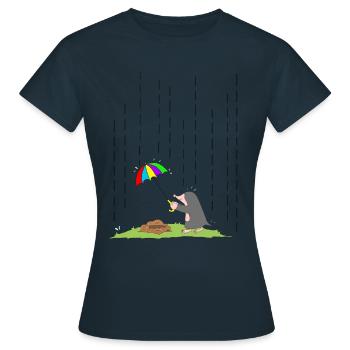 mole - Women's T-Shirt - navy - Front - AI Model Female 172 dark (172cm)