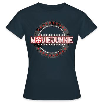 Accro au cinéma - T-shirt Femme - marine - Devant - AI Model Female 172 dark (172cm)