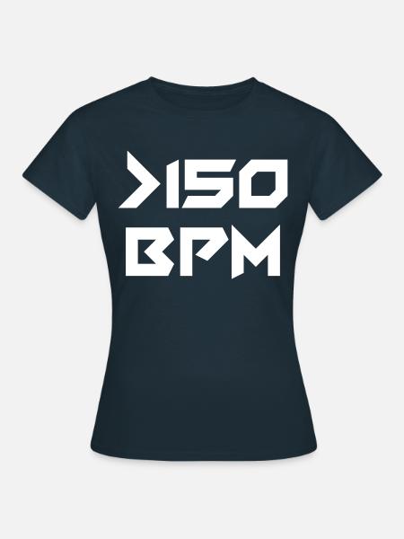 Hardstyle Music 150 bpm - Frauen T-Shirt - Navy