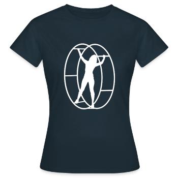 Gymnastics Gymnastics Gymnastics Gymnastics Gymnastics Sport - Women's T-Shirt - navy - Front - AI Model Female 172 dark (172cm)