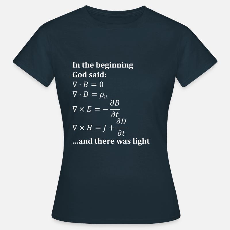 mathematics - Women's T-Shirt - navy
