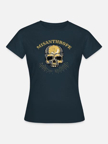 Schädel Misanthrop - Frauen T-Shirt - Navy