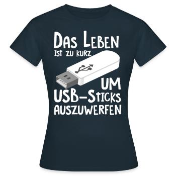 Informatiker Programmierer Student - Frauen T-Shirt - Navy - Vorne - AI Model Female 172 dark (172cm)