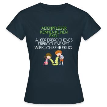 Altenpfleger Pfleger - Frauen T-Shirt - Navy - Vorne - AI Model Female 172 dark (172cm)