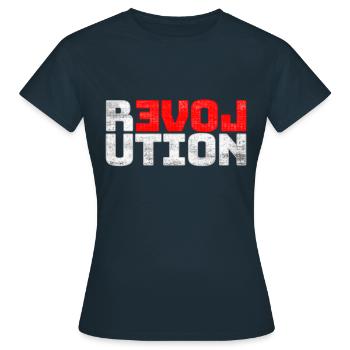 Revolution LOVE - T-shirt Femme - marine - Devant - AI Model Female 172 dark (172cm)