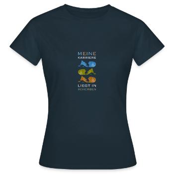 Archäologe Scherben Archäologie Fossilien Geschenk - Frauen T-Shirt - Navy - Vorne - AI Model Female 172 dark (172cm)
