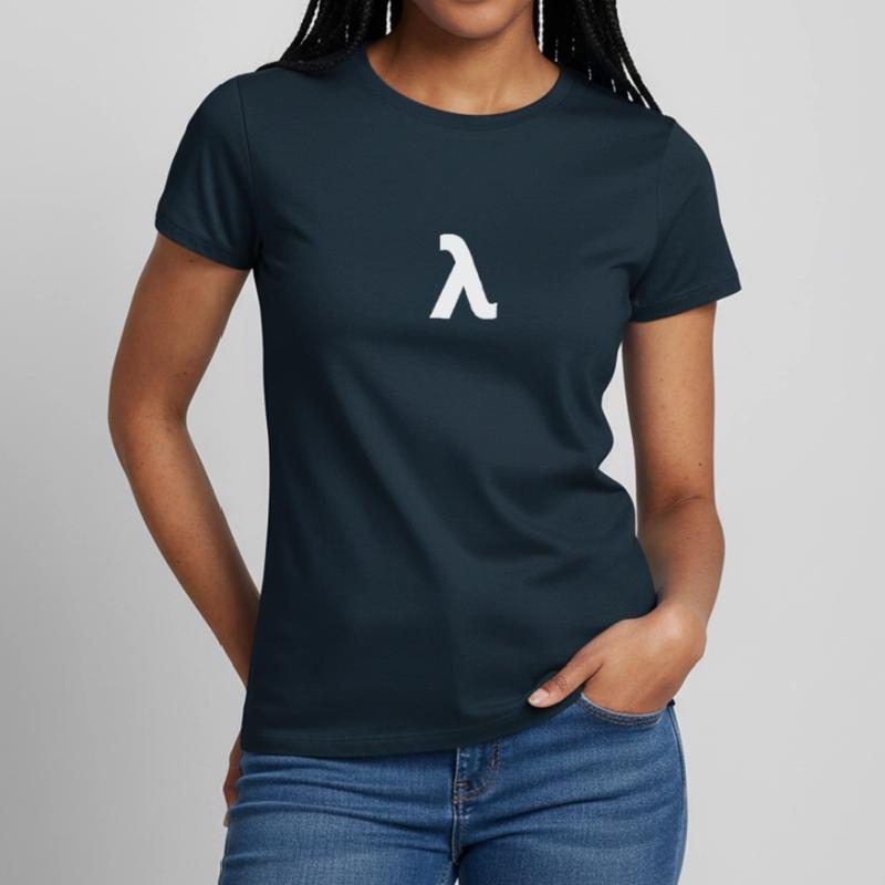 Lambda blanc T-shirt Femme