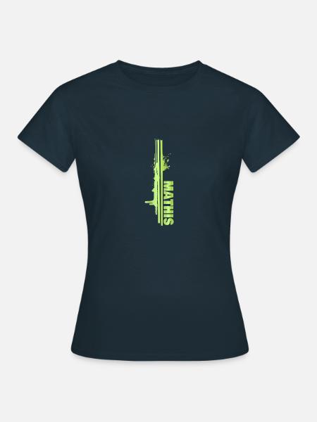 Maler Malerei Farbklecks Painter Mathis - Frauen T-Shirt - Navy