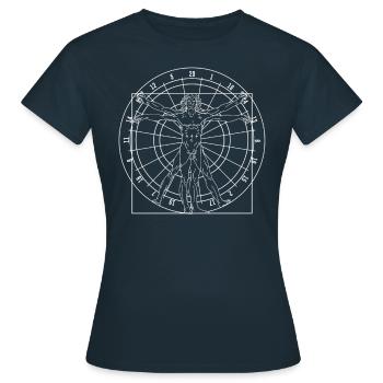 Équipe de fléchettes Association de fléchettes - T-shirt Femme - marine - Devant - AI Model Female 172 dark (172cm)