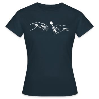 Équipe de fléchettes Association de fléchettes - T-shirt Femme - marine - Devant - AI Model Female 172 dark (172cm)