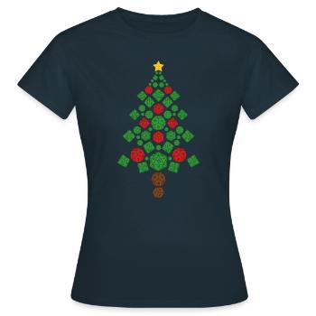 RPG Jeu de plateau Noël Pen & Paper Game Master - T-shirt Femme - marine - Devant - AI Model Female 172 dark (172cm)