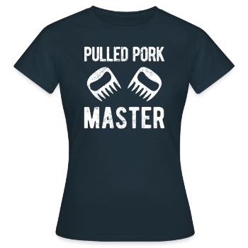 Lustige Bärenklauen aus Schweinefleisch - Frauen T-Shirt - Navy - Vorne - AI Model Female 172 dark (172cm)