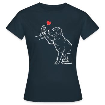 Rottweiler Mignon Rottweiler Amour Rottweiler - T-shirt Femme - marine - Devant - AI Model Female 172 dark (172cm)