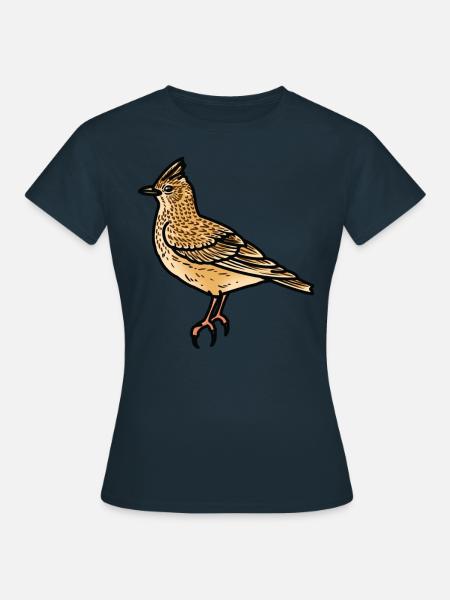 Feldlerche Vogel des Jahres Eurasian skylark - Frauen T-Shirt - Navy