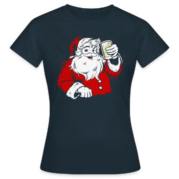 Père Noël du Palatinat dubbeglas Palatinat - T-shirt Femme - marine - Devant - AI Model Female 172 dark (172cm)